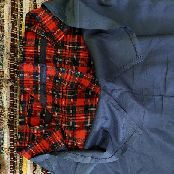 Pendleton Prince Charles Tartan Plaid 100% Virgin Wool Red Pencil Skirt Petite 8 - Picture 9 of 12